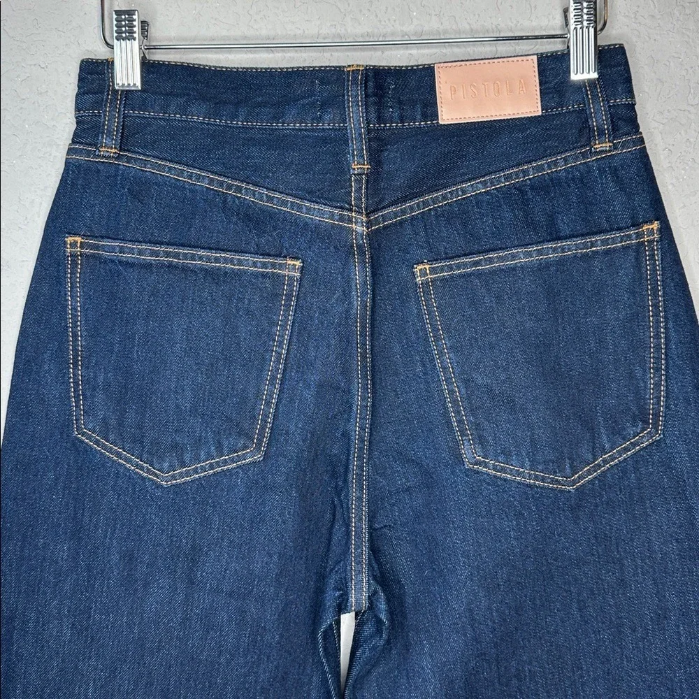 Pistola Women's Ryder High‎ Rise Cuffed Jeans in Countdown Dark Denim Blue 25P